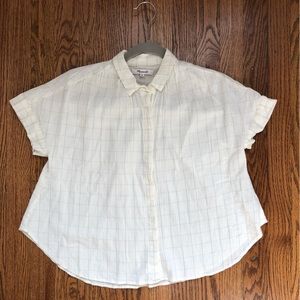 Madewell Cropped Button Up XS